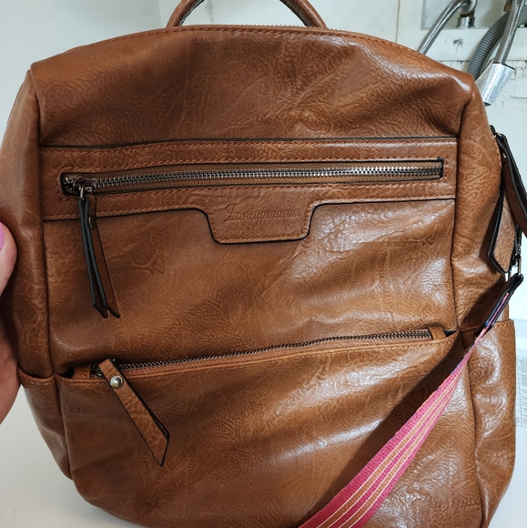 Amazon | Bags | Dual Vegan Leather Backpacks With Colorful Straps | Poshmark